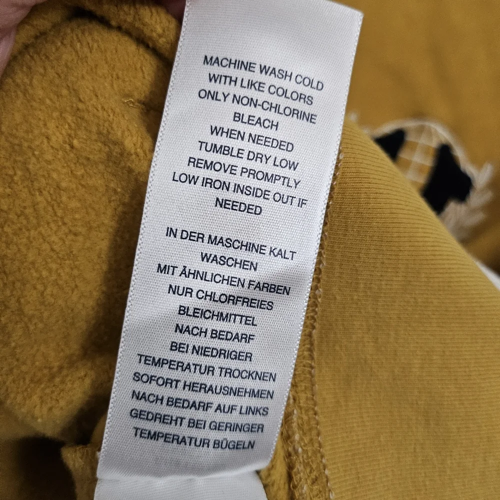 True Religion Sweatshirt Mens Medium Yellow Coast Collegiate Pullover Hoodie